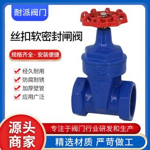 Z11X 16Q丝扣软密封闸阀球墨铸铁闸阀内螺纹弹性座封开关手轮闸阀