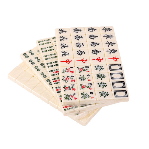 厂家直供麻将30mm手搓麻将中号密胺袖珍迷你麻将旅行144张