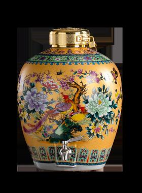 德镇酒子坛陶瓷仿景密封泡酒缸酿酒罐10斤0003020斤50斤窖古藏家