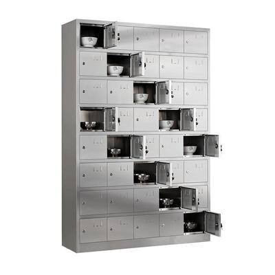 34不锈钢柜学校食堂多格饭碗筷柜工厂员工GW-055餐具0盒柜多门餐