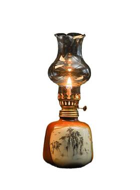 瓷氛长明陶灯茶室摆件家用手工创意酒吧佛供70727酥油灯灯露营围