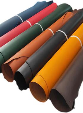 头层牛皮料彩植鞣枥木真皮革皮手料工6918粒色面树膏皮牛皮革