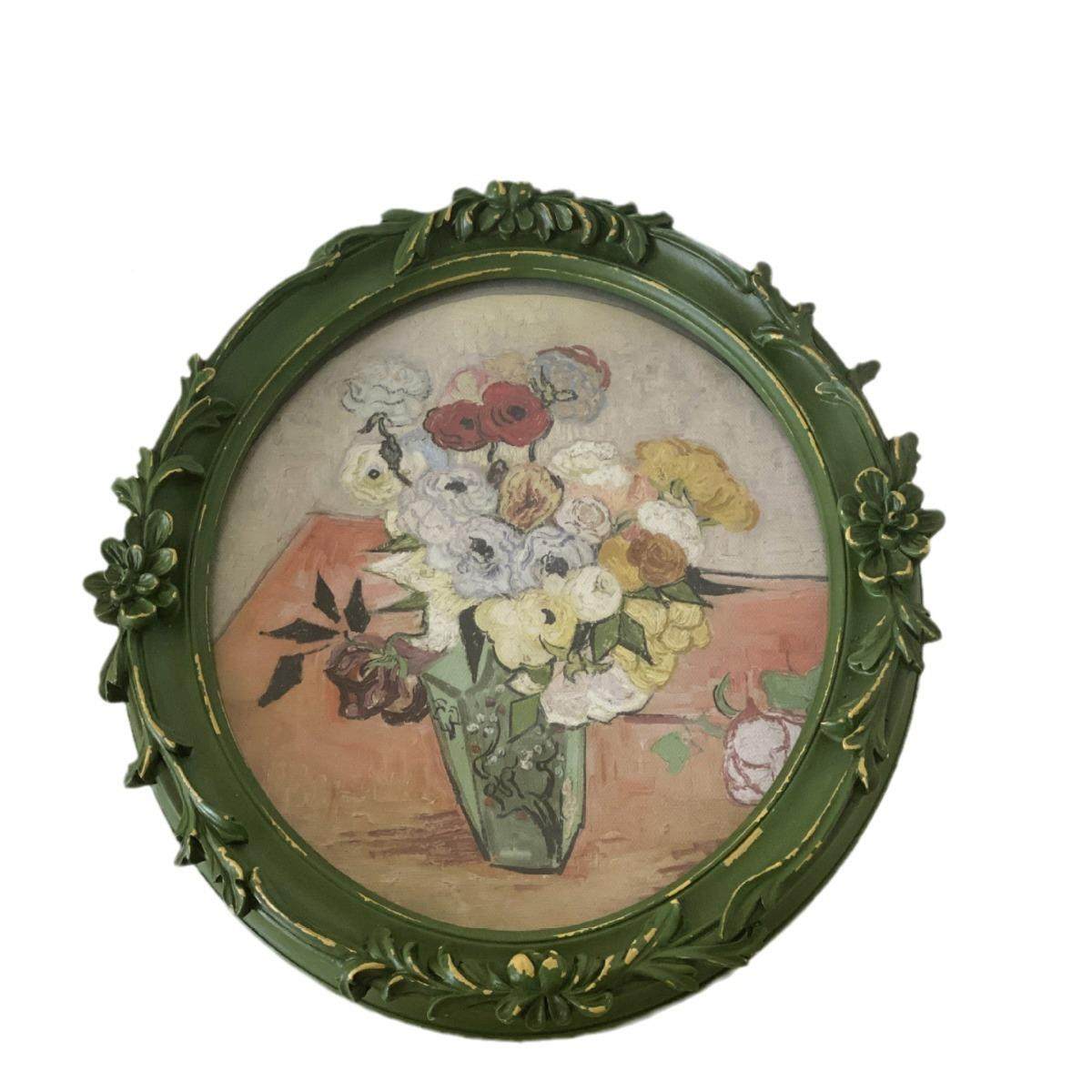 欧复古YX9D-1绿色椭圆雕花树画脂相式油框照片墙客厅餐厅卧室组合,家居饰品,DIY亲子装饰画,淘宝优惠券,粉丝福利购,淘宝优惠卷