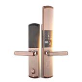 经典 锁卡锁防盗门磁智能自下滑盖锁 蓝牙滑盖指纹锁家动用锁密码