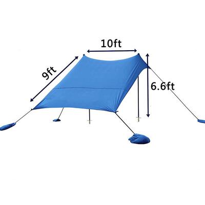 厂家沙户外滩莱卡欧幕露营KD天帐篷遮阳天幕防晒美品质