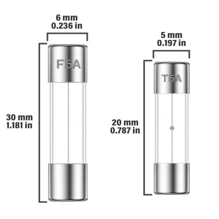200件快慢玻璃保险丝组合套件5X20MM6X30TF1A2A5A10A15A20A