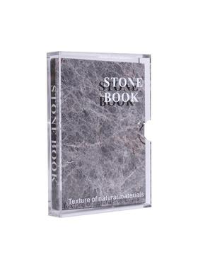 北饰欧风创意亚克力大理石样板客厅装饰摆书12212541件书房桌面家