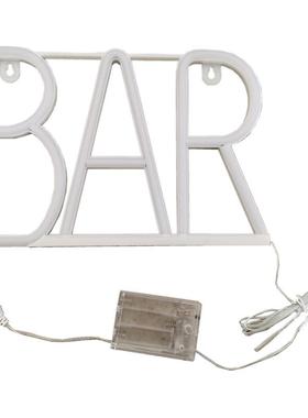 ledBAR霓灯字母节灯彩虹围灯造RIY型灯酒吧氛挂墙网红圣诞日装饰