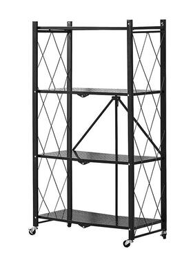 厂73849家供应安装折叠厨房置物架免家居微波储炉物收纳架地落多