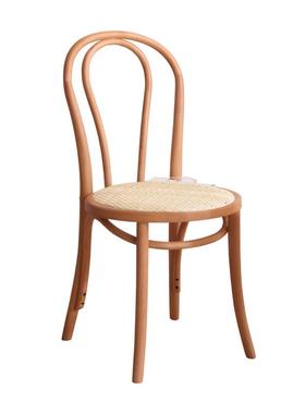 曲木椅th索onet椅法式复古子做旧实餐木餐椅椅美式餐椅圆背椅桑纳