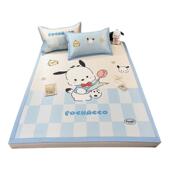 夏生凉冰丝凉席三件套XYJLMH25夏天舍席子学宿单人夏季 软冰丝席可