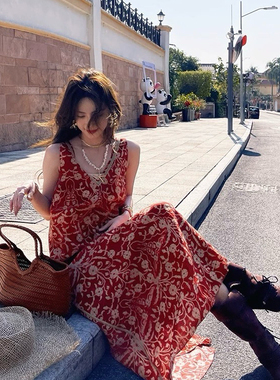 馨菲上新谁穿谁心动哇慵懒随性的明艳氛围感连衣裙ZL-YS1-A77381