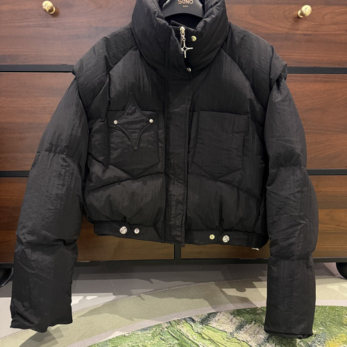 冬上新miu系千金风立领宽松短款绗缝保暖羽绒服外套(只卖51003-2
