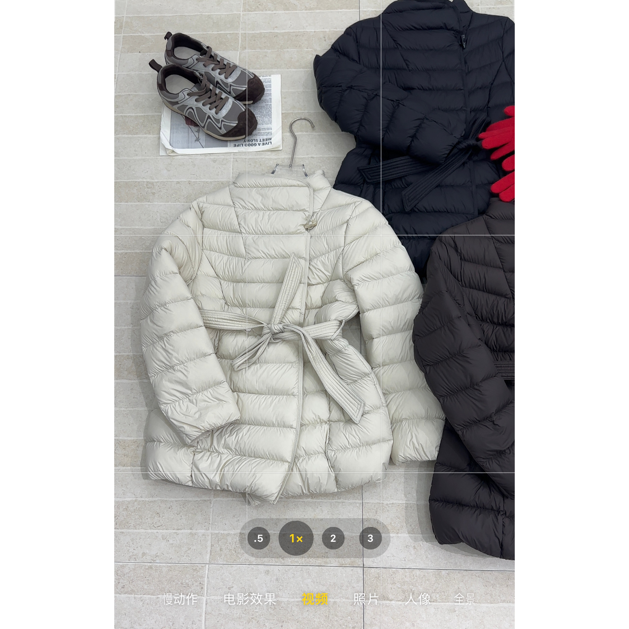 一善服饰26冬上新修身腰带气质款立领中长款可溯源保暖羽绒服外套