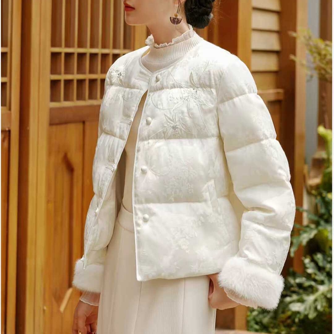 馨菲家轻奢新年战袍新中式国风刺绣气质保暖羽绒服外套251135,女装/女士精品,羽绒服,淘宝优惠券,粉丝福利购,淘宝优惠卷