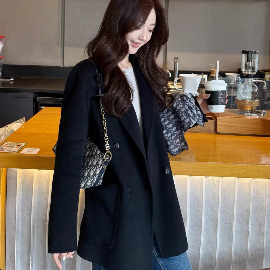 馨菲年终福利西装款简约韩系通勤羊毛外套（含62.4羊毛）66887,女装/女士精品,羽绒服,淘宝优惠券,粉丝福利购,淘宝优惠卷