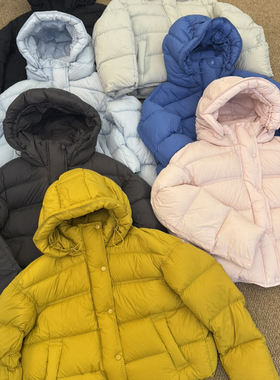 馨菲蓬松花苞帽短款成衣质检保暖羽绒服外套（含95白鸭绒）HC250