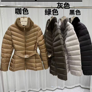 上新韩国高端原单冬季气质显瘦羽绒服女中长款韩版收腰保暖羽6605