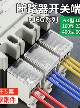 FJ6G-250型塑壳断路器空开关分线盒一进多出接线端子100/400/630A