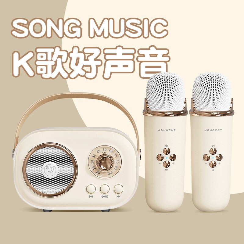 蓝牙音响小型麦克风音箱一体迷你女生女友唱K歌话筒儿童生日礼物