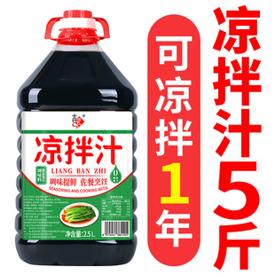 凉拌汁凉拌菜调料捞拌汁松茸提鲜0脂拌面凉皮拍黄瓜家用5斤装甄选