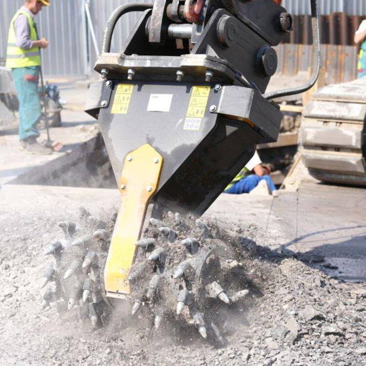 小型铣挖机岩石用铣刨头钩机设备可旋转铣挖机器