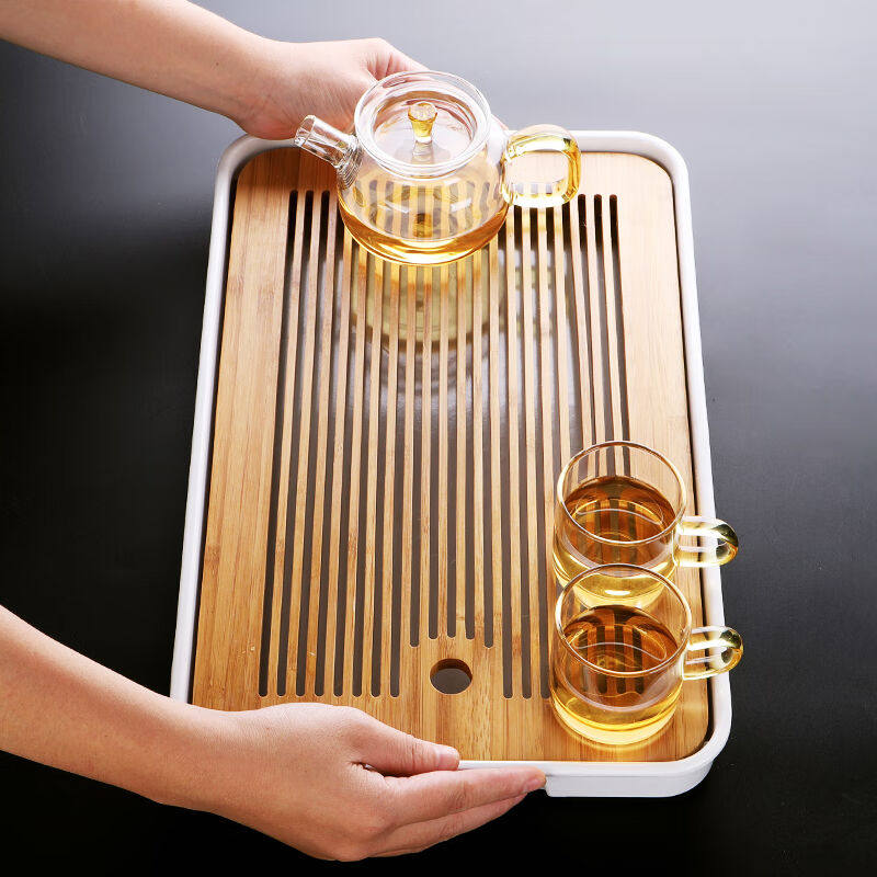 2023琦轩源小型茶盘托盘沥水两人用家用简易功夫茶具茶托日式储水怎么样,好用不?