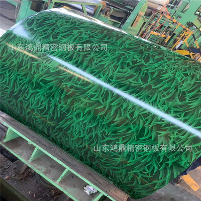 3003印花彩铝卷小草印花彩铝卷聚酯涂层彩铝卷木纹印花彩铝卷