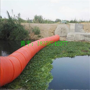 供应直径300*1200拦污塑料浮体 穿绳子拦截垃圾浮体