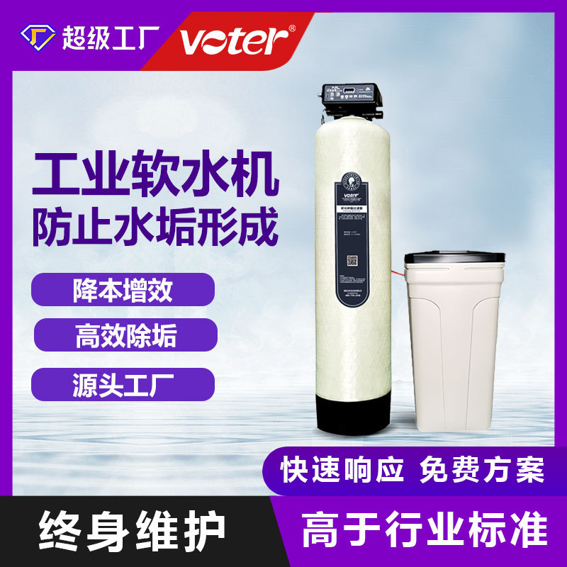 全自动工业循环水软水机过滤器去除水垢钠离子交换器软水机