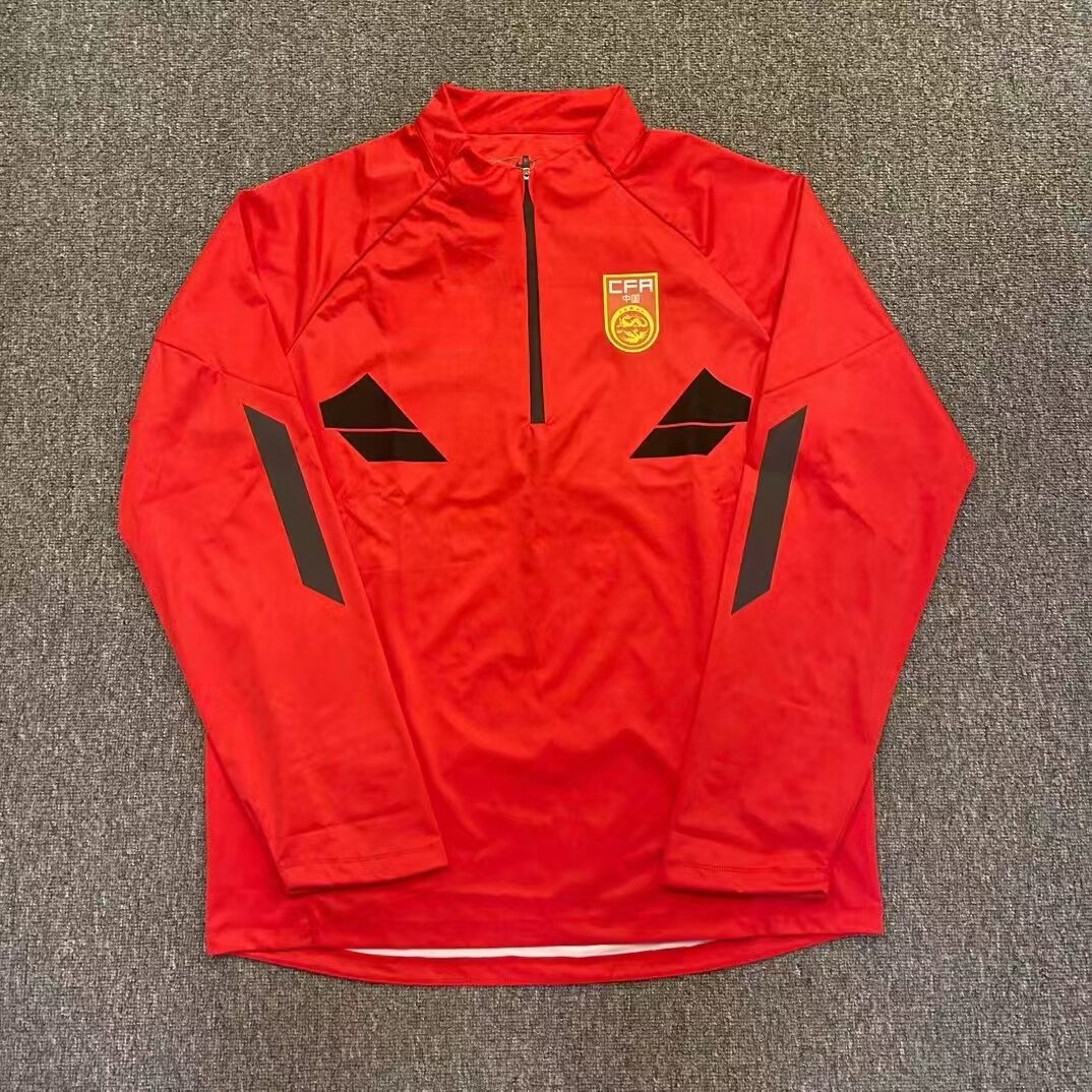 鲨YU皮长袖外套半拉链足球训练服