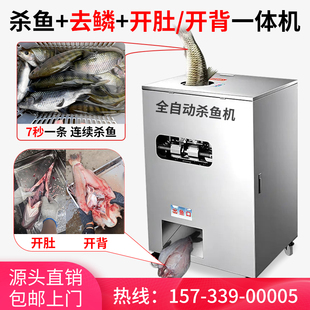 全自动杀鱼机商用杀鱼机器去鱼鳞开肚开背宰鱼机多功能杀鱼机大型