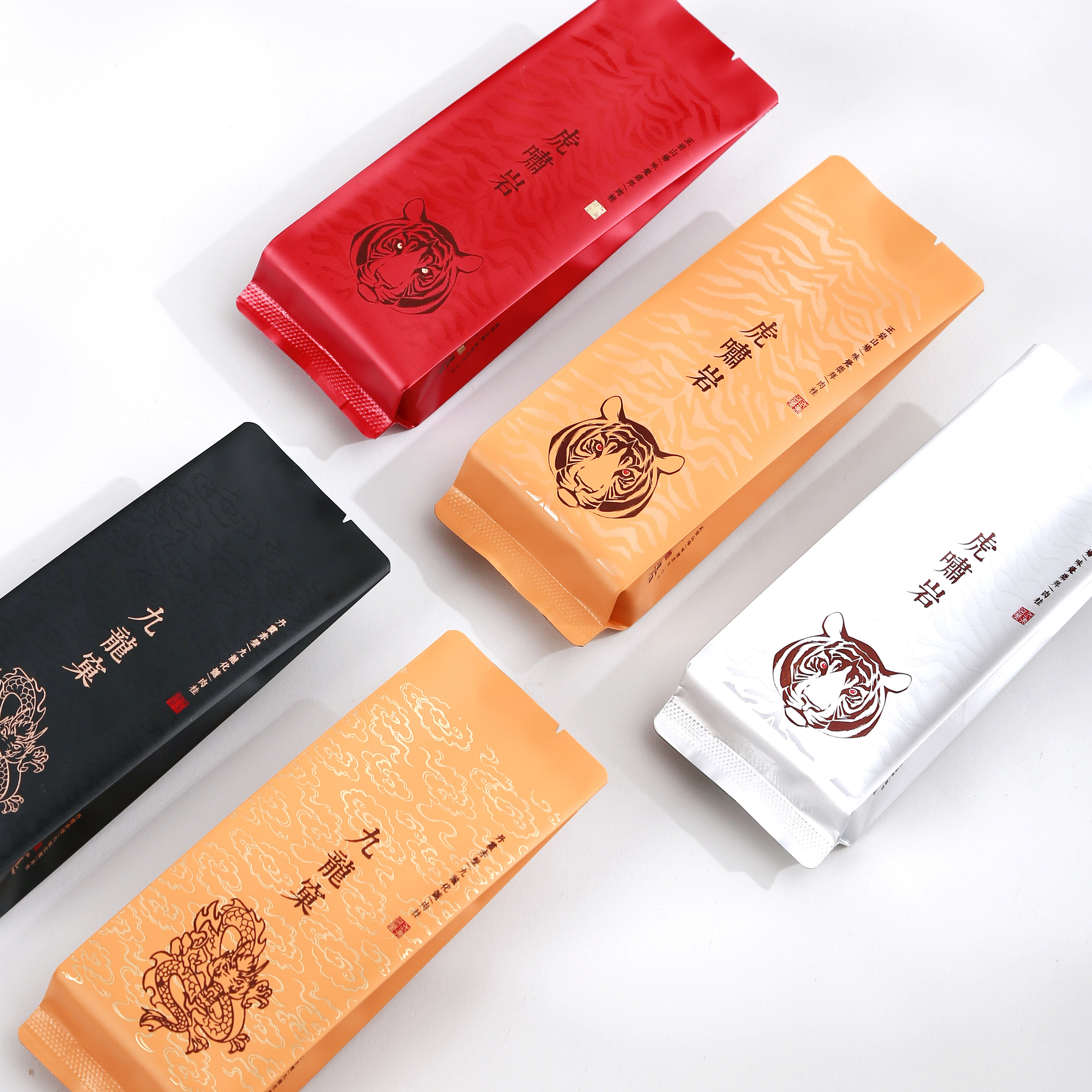 公版哑光烫金泡袋【精】12丝加厚茶叶小包装袋15cm可定制