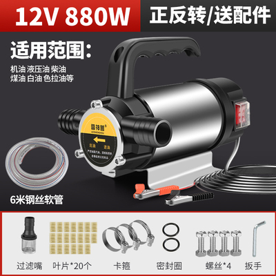 新款油水两用抽油泵抽水泵小型12V24V220V伏插电款抽水泵浇菜包邮