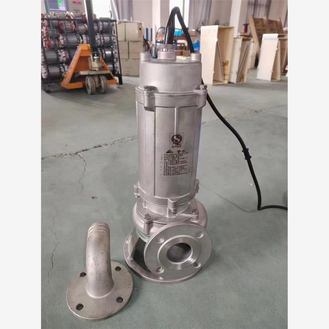 新款切割潜污泵 全不锈钢排污潜水泵 耐酸碱无堵塞化工废水泵包邮
