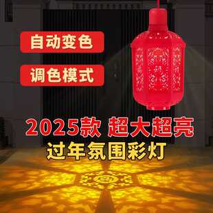 2026七彩福字灯笼自动变色灯春节过年灯泡灯氛围灯装饰灯螺口FK
