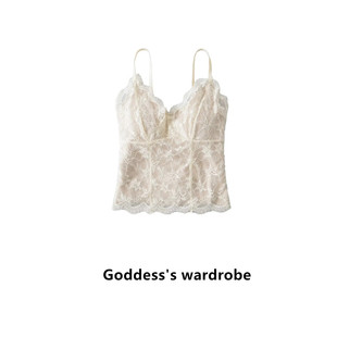 欧美风蕾丝带胸垫吊带背心女2025新款设计感内搭花边性感加绒上衣