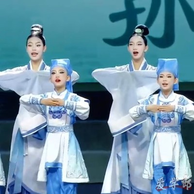 巡礼以礼明德古典书僮儿童演出服