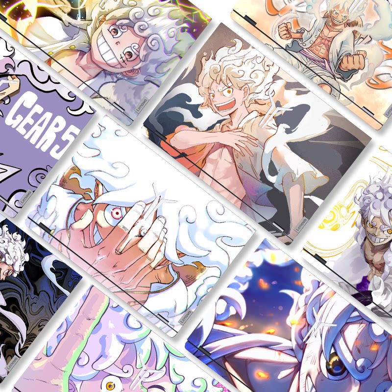 海贼王路飞电脑贴纸太阳神尼卡五档适用联想Y7000P戴尔华硕天选