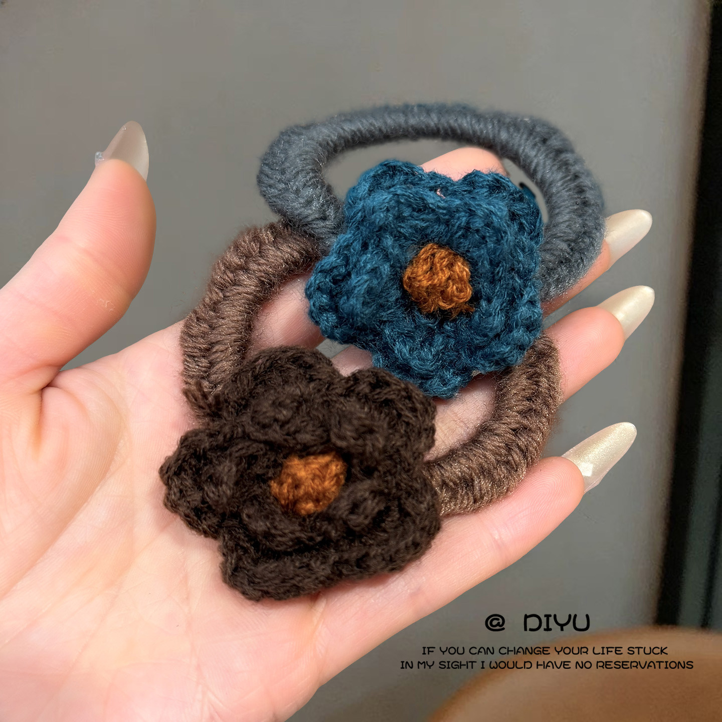 秋冬针织毛线花朵发圈女2026新款冬高级感扎头发绳高弹力头绳发饰,饰品/流行首饰/时尚饰品新,发饰,淘宝优惠券,粉丝福利购,淘宝优惠卷