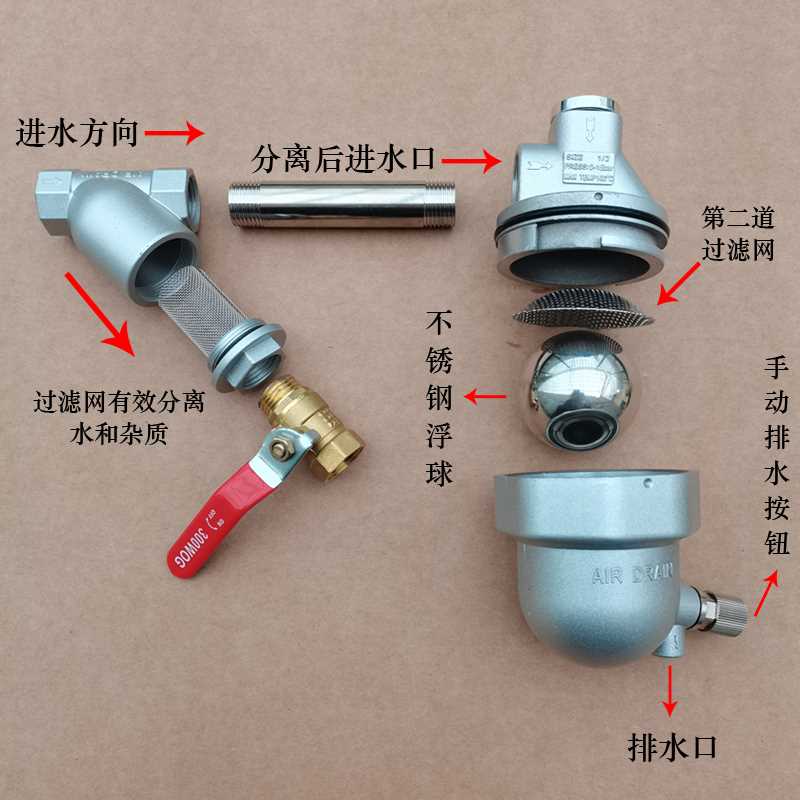 零损耗自动排水器空压机储气罐干燥机过滤器节能排水阀SA6D JA3D