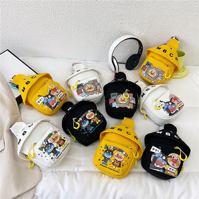 儿童垮胸包面包超人小孩帆布ins可爱女童包包童女士斜挎包