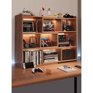 桌面书架置物架桌上多层收纳储物柜办公室简易柜子学生家用小书柜