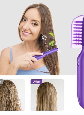 Electri Detangling Brush电动转动梳防打结旋转梳干湿两用直卷梳