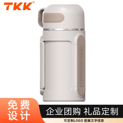TKK网红轻奢内胆316不锈钢大容量保温壶隐藏提手背带户外便携水壶