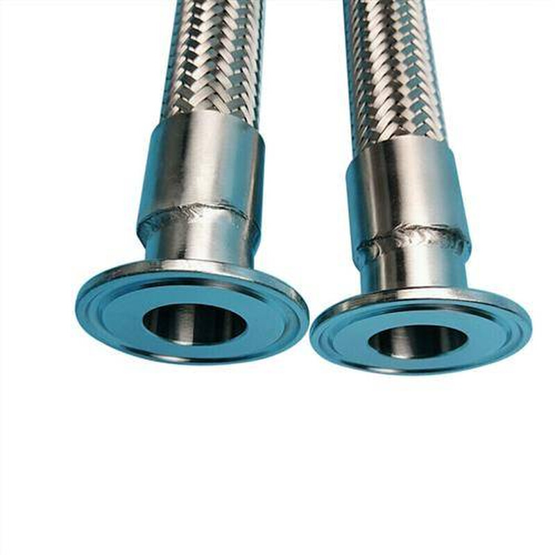 不锈钢卫生快装接头夹头式卡箍金属软管蒸汽管酒厂DN32DN40夹头50