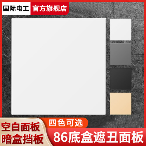 国际电工空白面板86型加厚