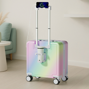 2026新款渐变行李箱拉杆箱女20寸飞机免托运可登机儿童小型旅行箱