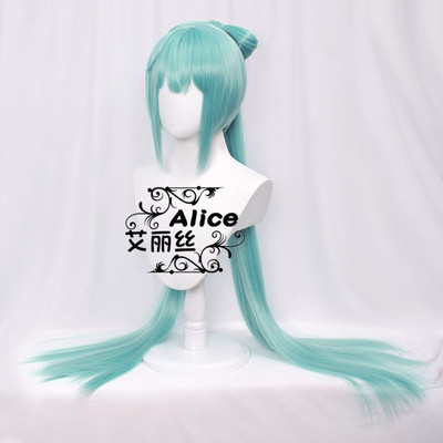 正品艾丽丝 v家 初音 miku 韶华旗袍 未来 cos假发 分体蝴蝶结马