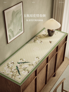 禹唐春晓中式餐具柜防护垫,桌垫可达豪华高端电视柜床头台面防护